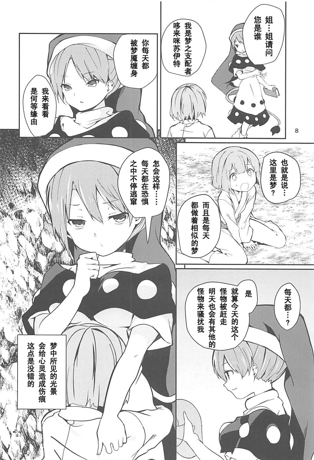 (Reitaisai 15) [Tetsu no Otoshigo (Chirorian)] Doremy-san to Boku no Tousou Yume (Touhou Project) [Chinese] [靴下汉化组]全集