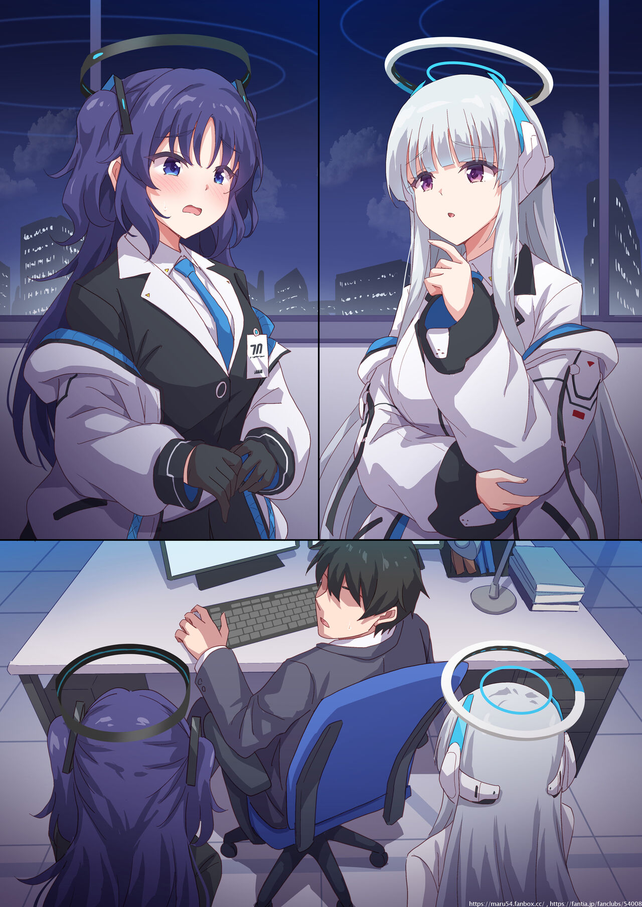 [Marugoshi] Yuuka to Noa ni Shiboritorareru! (Blue Archive) [Chinese] [GPT机翻]全集